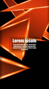 dikey soyut tasarım. Parlak üçgen şekil vektör tasarımının arka planı. tasarım arka planınız için uygun