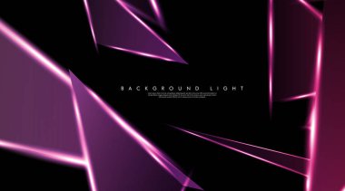 Parlak üçgenler bir fon ile modern teknoloji tasarımı. Tasarım arka planınız için uygun vektör çizimi