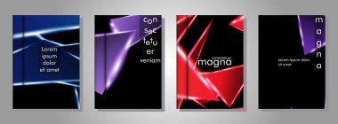 Minimal kapak tasarımı. Üçgen şekil vektör tasarım arka plan. Broşürler, posterler, kapaklar, afişler, vb için geçerlidir