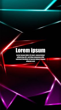 dikey soyut tasarım. Parlak üçgen şekil vektör tasarımının arka planı. tasarım arka planınız için uygun