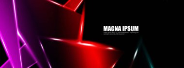 Parlak üçgen şekil vektör tasarım afişarka planı. tasarım arka planınız için uygun