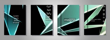 Minimal kapak tasarımı. Üçgen şekil vektör tasarım arka plan. Broşürler, posterler, kapaklar, afişler, vb için geçerlidir