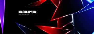 Parlak üçgen şekil vektör tasarım afişarka planı. tasarım arka planınız için uygun