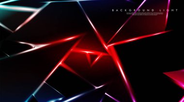 Parlak üçgenler bir fon ile modern teknoloji tasarımı. Tasarım arka planınız için uygun vektör çizimi