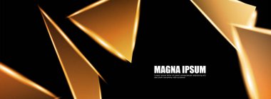 Parlak üçgen şekil vektör tasarım afişarka planı. tasarım arka planınız için uygun