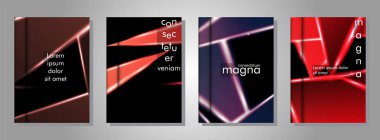 Minimal kapak tasarımı. Üçgen şekil vektör tasarım arka plan. Broşürler, posterler, kapaklar, afişler, vb için geçerlidir