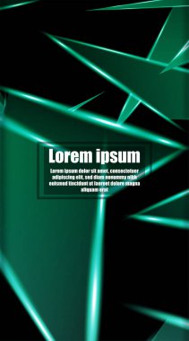 dikey soyut tasarım. Parlak üçgen şekil vektör tasarımının arka planı. tasarım arka planınız için uygun