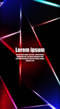 dikey soyut tasarım. Parlak üçgen şekil vektör tasarımının arka planı. tasarım arka planınız için uygun