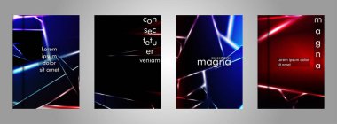 Minimal kapak tasarımı. Üçgen şekil vektör tasarım arka plan. Broşürler, posterler, kapaklar, afişler, vb için geçerlidir