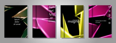 Minimal kapak tasarımı. Üçgen şekil vektör tasarım arka plan. Broşürler, posterler, kapaklar, afişler, vb için geçerlidir