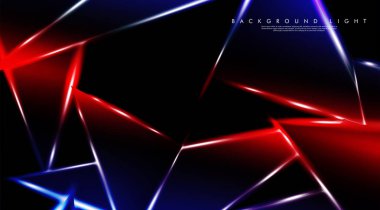 Parlak üçgenler bir fon ile modern teknoloji tasarımı. Tasarım arka planınız için uygun vektör çizimi