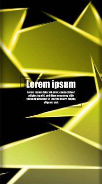 dikey soyut tasarım. Parlak üçgen şekil vektör tasarımının arka planı. tasarım arka planınız için uygun
