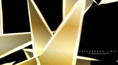 Parlak üçgenler bir fon ile modern teknoloji tasarımı. Tasarım arka planınız için uygun vektör çizimi