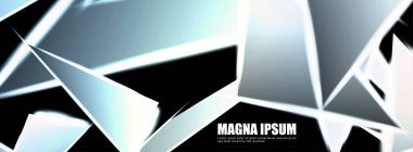 Parlak üçgen şekil vektör tasarım afişarka planı. tasarım arka planınız için uygun