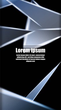 dikey soyut tasarım. Parlak üçgen şekil vektör tasarımının arka planı. tasarım arka planınız için uygun
