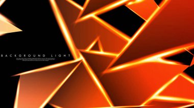 Parlak üçgenler bir fon ile modern teknoloji tasarımı. Tasarım arka planınız için uygun vektör çizimi