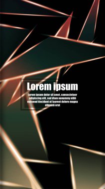 dikey soyut tasarım. Parlak üçgen şekil vektör tasarımının arka planı. tasarım arka planınız için uygun