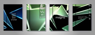 Minimal kapak tasarımı. Üçgen şekil vektör tasarım arka plan. Broşürler, posterler, kapaklar, afişler, vb için geçerlidir