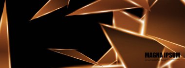 Parlak üçgen şekil vektör tasarım afişarka planı. tasarım arka planınız için uygun