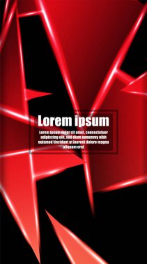 dikey soyut tasarım. Parlak üçgen şekil vektör tasarımının arka planı. tasarım arka planınız için uygun