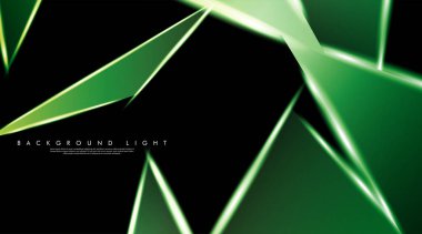 Parlak üçgenler bir fon ile modern teknoloji tasarımı. Tasarım arka planınız için uygun vektör çizimi