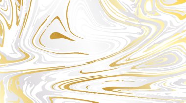Beyaz ve altın mermer arka plan. Mermer doku tasarımı. Soyut arka plan. Stok. Yağlı boya tarzı. Suluboya el çizimi. tasarımınıza göre