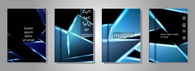 Minimal kapak tasarımı. Üçgen şekil vektör tasarım arka plan. Broşürler, posterler, kapaklar, afişler, vb için geçerlidir