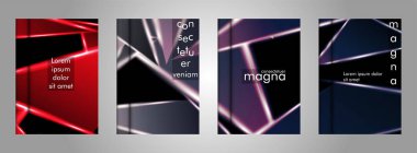 Minimal kapak tasarımı. Üçgen şekil vektör tasarım arka plan. Broşürler, posterler, kapaklar, afişler, vb için geçerlidir