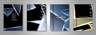 Minimal kapak tasarımı. Üçgen şekil vektör tasarım arka plan. Broşürler, posterler, kapaklar, afişler, vb için geçerlidir