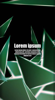 dikey soyut tasarım. Parlak üçgen şekil vektör tasarımının arka planı. tasarım arka planınız için uygun