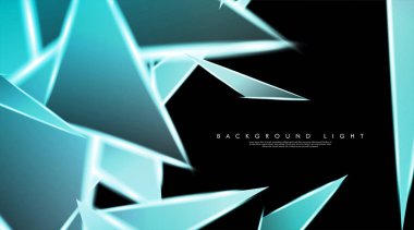 Parlak üçgenler bir fon ile modern teknoloji tasarımı. Tasarım arka planınız için uygun vektör çizimi