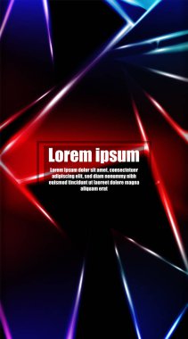 dikey soyut tasarım. Parlak üçgen şekil vektör tasarımının arka planı. tasarım arka planınız için uygun