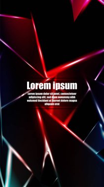 dikey soyut tasarım. Parlak üçgen şekil vektör tasarımının arka planı. tasarım arka planınız için uygun