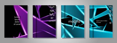 Minimal kapak tasarımı. Üçgen şekil vektör tasarım arka plan. Broşürler, posterler, kapaklar, afişler, vb için geçerlidir