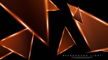 Parlak üçgenler bir fon ile modern teknoloji tasarımı. Tasarım arka planınız için uygun vektör çizimi