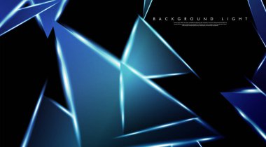 Parlak üçgenler bir fon ile modern teknoloji tasarımı. Tasarım arka planınız için uygun vektör çizimi