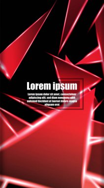 dikey soyut tasarım. Parlak üçgen şekil vektör tasarımının arka planı. tasarım arka planınız için uygun