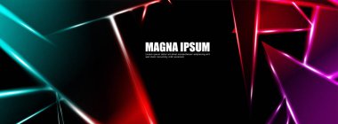 Parlak üçgen şekil vektör tasarım afişarka planı. tasarım arka planınız için uygun