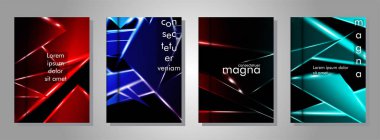 Minimal kapak tasarımı. Üçgen şekil vektör tasarım arka plan. Broşürler, posterler, kapaklar, afişler, vb için geçerlidir