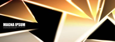 Parlak üçgen şekil vektör tasarım afişarka planı. tasarım arka planınız için uygun