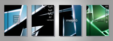 Minimal kapak tasarımı. Üçgen şekil vektör tasarım arka plan. Broşürler, posterler, kapaklar, afişler, vb için geçerlidir