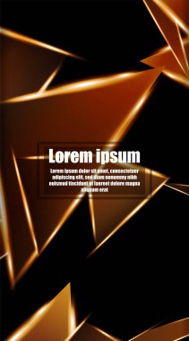 dikey soyut tasarım. Parlak üçgen şekil vektör tasarımının arka planı. tasarım arka planınız için uygun