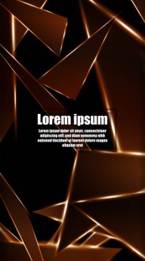 dikey soyut tasarım. Parlak üçgen şekil vektör tasarımının arka planı. tasarım arka planınız için uygun