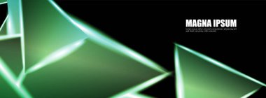 Parlak üçgen şekil vektör tasarım afişarka planı. tasarım arka planınız için uygun