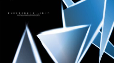 Parlak üçgenler bir fon ile modern teknoloji tasarımı. Tasarım arka planınız için uygun vektör çizimi