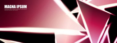 Parlak üçgen şekil vektör tasarım afişarka planı. tasarım arka planınız için uygun