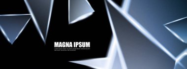 Parlak üçgen şekil vektör tasarım afişarka planı. tasarım arka planınız için uygun