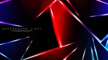 Parlak üçgenler bir fon ile modern teknoloji tasarımı. Tasarım arka planınız için uygun vektör çizimi