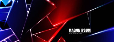 Parlak üçgen şekil vektör tasarım afişarka planı. tasarım arka planınız için uygun