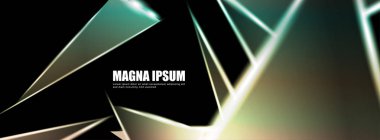 Parlak üçgen şekil vektör tasarım afişarka planı. tasarım arka planınız için uygun